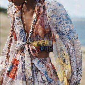 Zimmermann Multicolor Floral Blouse